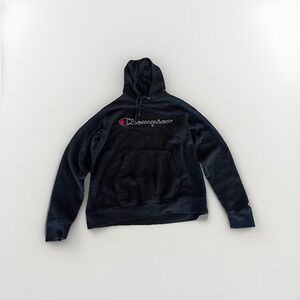 MENS "Champion" Black Sweatshirt Size LARGE